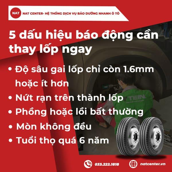 5 dấu hiệu báo động cần thay lốp ngay