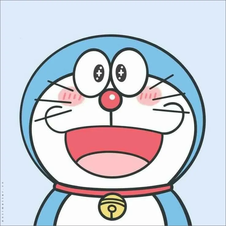 Hình ảnh avatar Doremon truyền thống, biểu tượng mèo máy