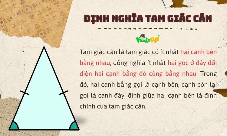 TGC có 2 cạnh bên và 2 góc đối dưới đáy bằng nhau