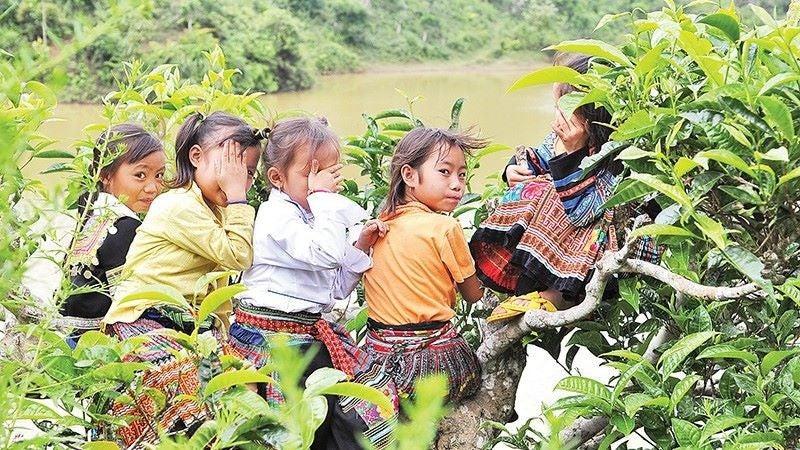Nụ cười trẻ em miền núi. (Ảnh: ĐĂNG KHOA, BÁO NHÂN DÂN)