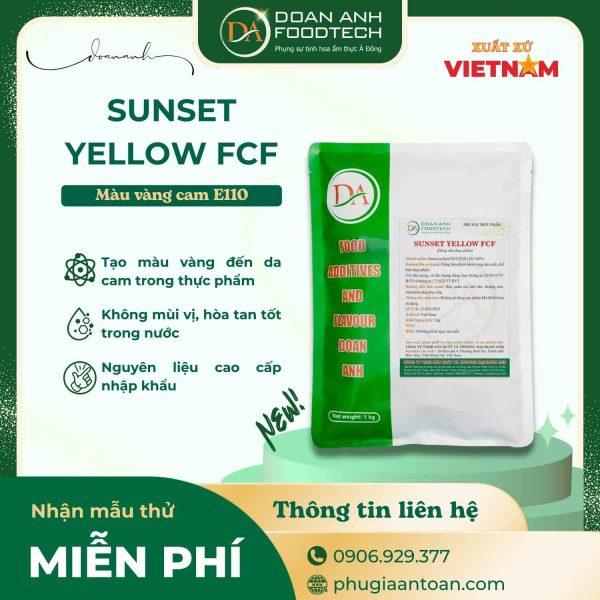 Sunset Yellow FCF E110 - Chất tạo màu vàng cam