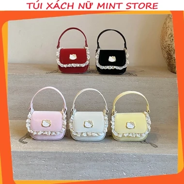 Túi xách nữ mini Kitty cute, đeo chéo cầm tay da mềm, giá chỉ 79k!