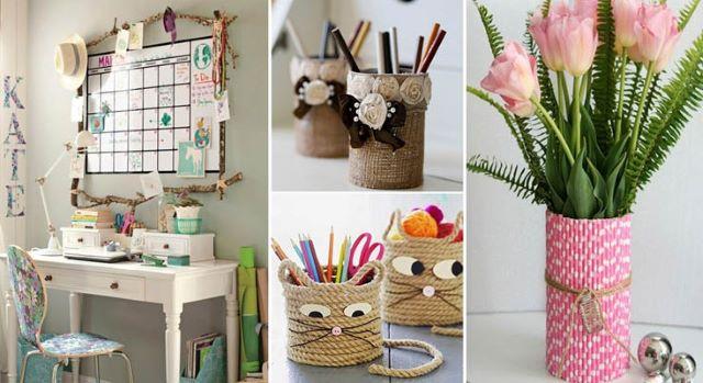 Đồ vật handmade trang trí góc học tập