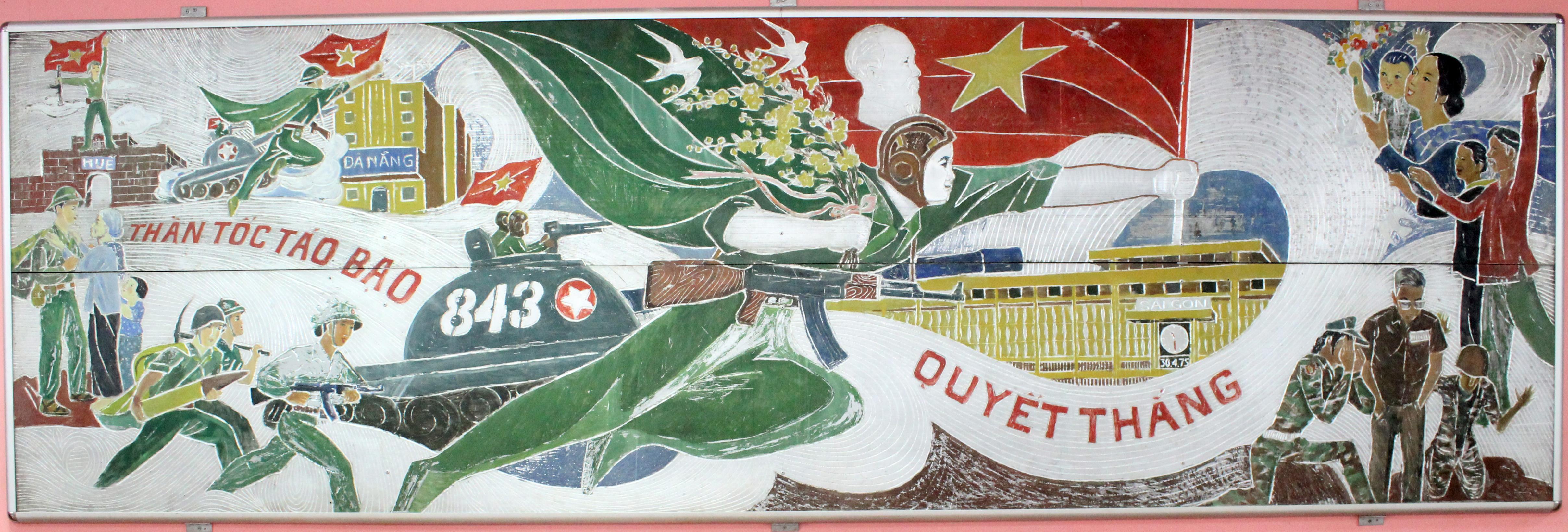 Bức tranh “Thần tốc - Táo bạo - Quyết thắng”