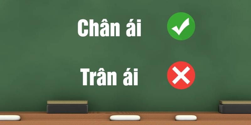Chân ái hay trân ái