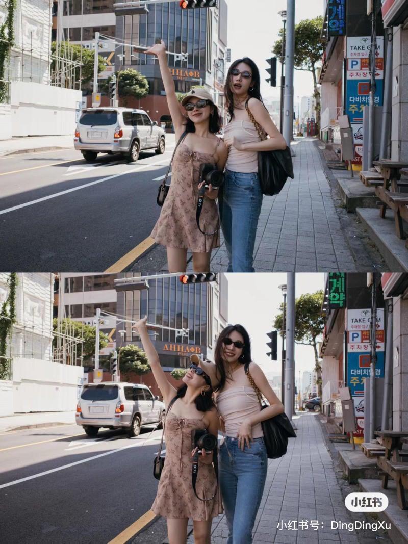 chụp ảnh với bạn thân