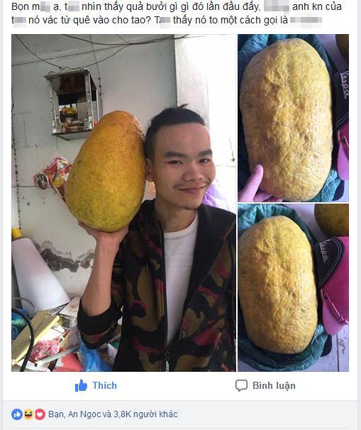 Chàng trai khoe được tặng bưởi khủng thờ Tết, dân mạng được phen bóc mẽ sự thật - 1