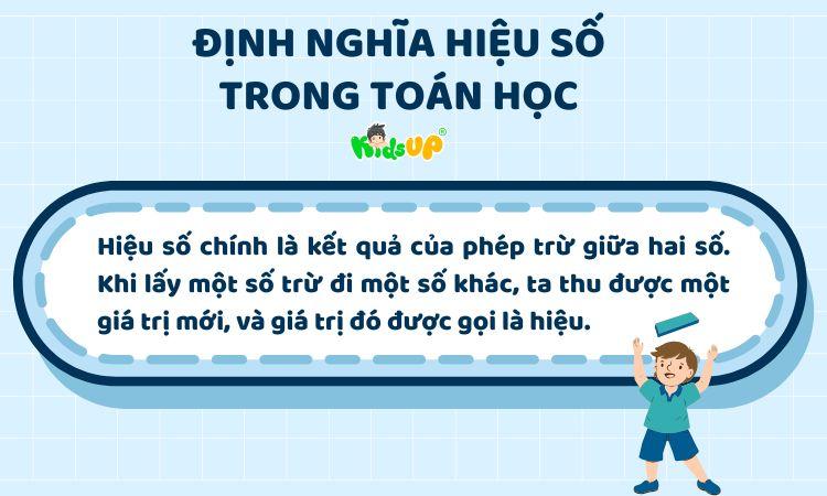 Định nghĩa về hiệu số