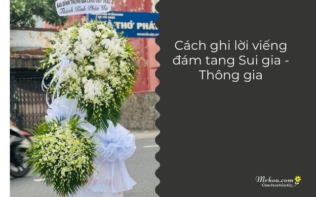 Cách ghi lời viếng sui gia