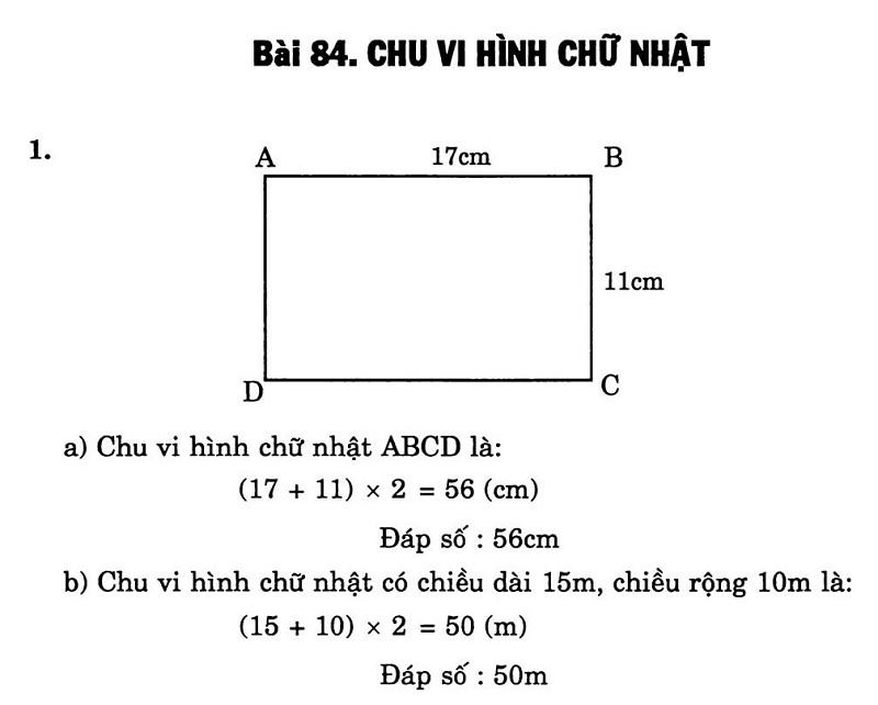 Có nhiều dạng bài tập liên quan tới chu vi hình chữ nhật để các em luyện tập. (Ảnh: Sưu tầm internet)