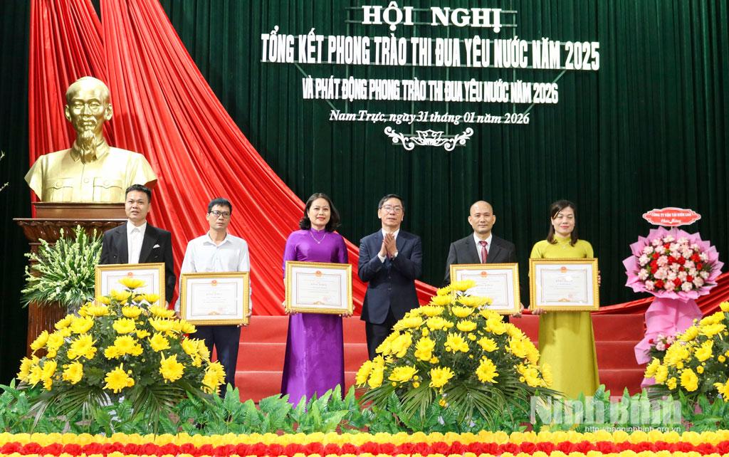 Xã Nam Trực phát động phong trào thi đua năm 2026