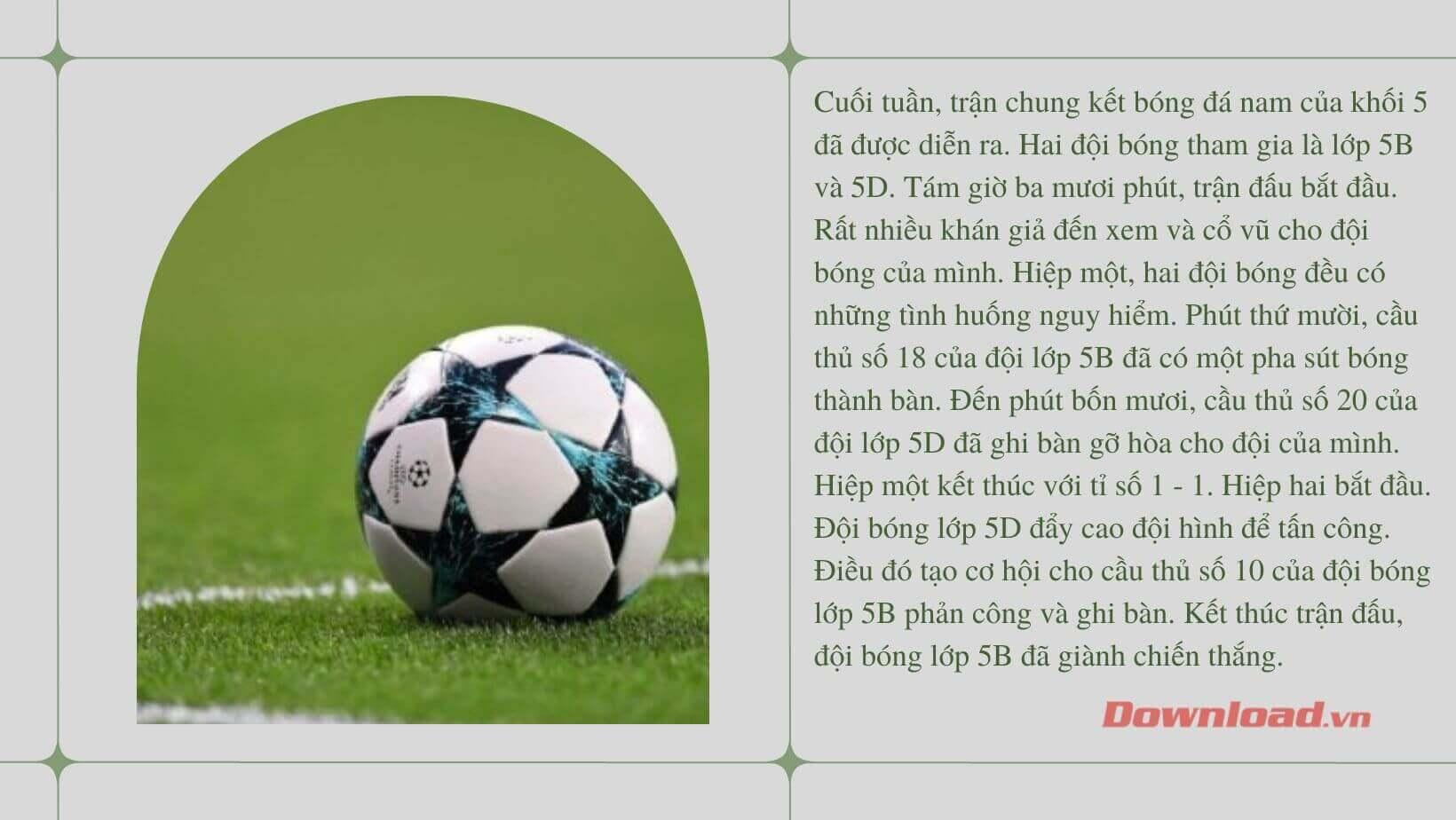 Viết một bản tin ngắn về một hoạt động thể thao ở trường em 24 đoạn văn mẫu lớp 3