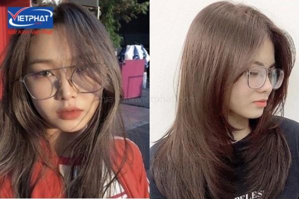 kiểu tóc đẹp cho nữ đeo kính