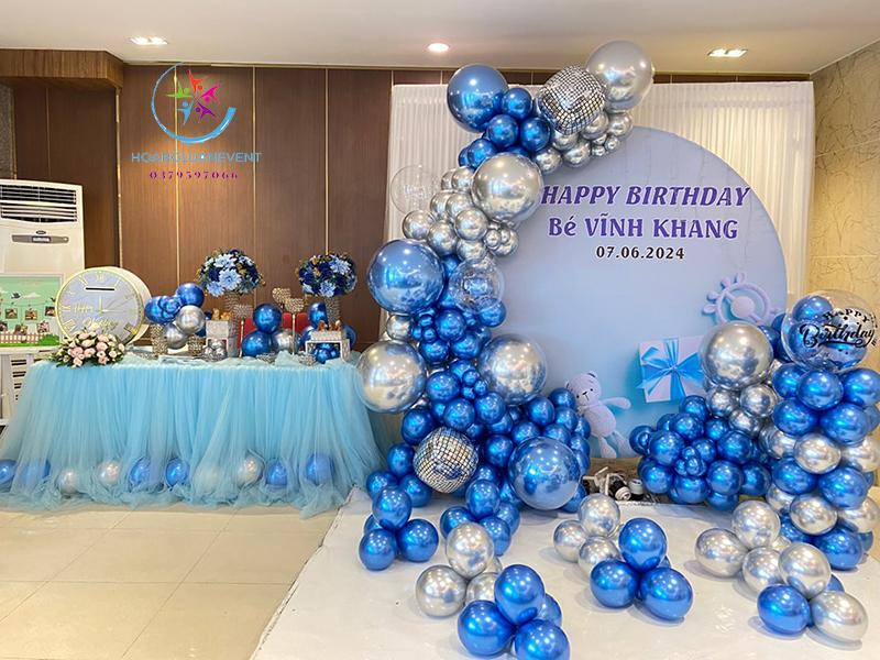 Background sinh nhật khung tròn