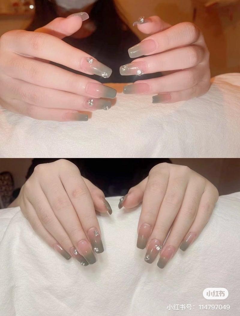 mẫu nail ombre