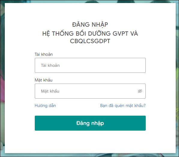Lấy lại mật khẩu