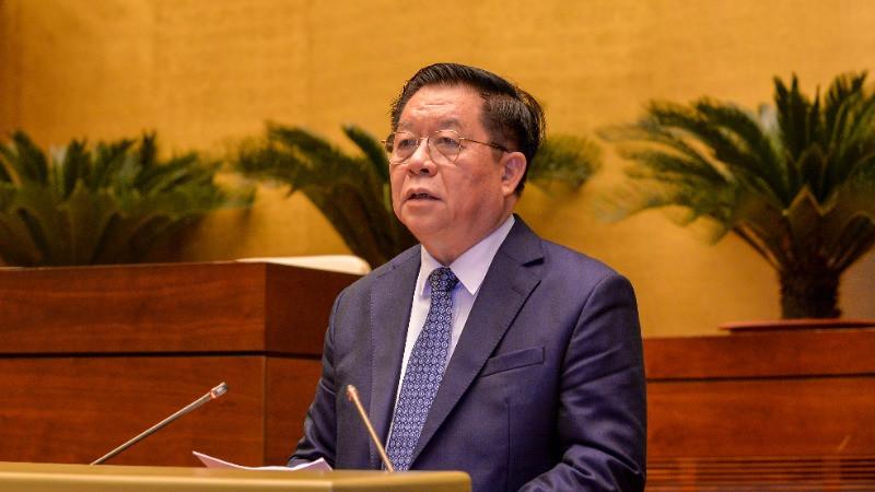Đồng chí Nguyễn Trọng Nghĩa, Ủy viên Bộ Chính trị, Bí thư Trung ương Đảng, Trưởng Ban Tuyên giáo và Dân vận Trung ương phát biểu tại hội nghị.