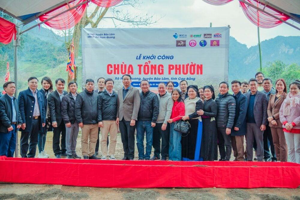 Khởi công xây dựng di tích chùa Tổng Phườn, Cao Bằng 1