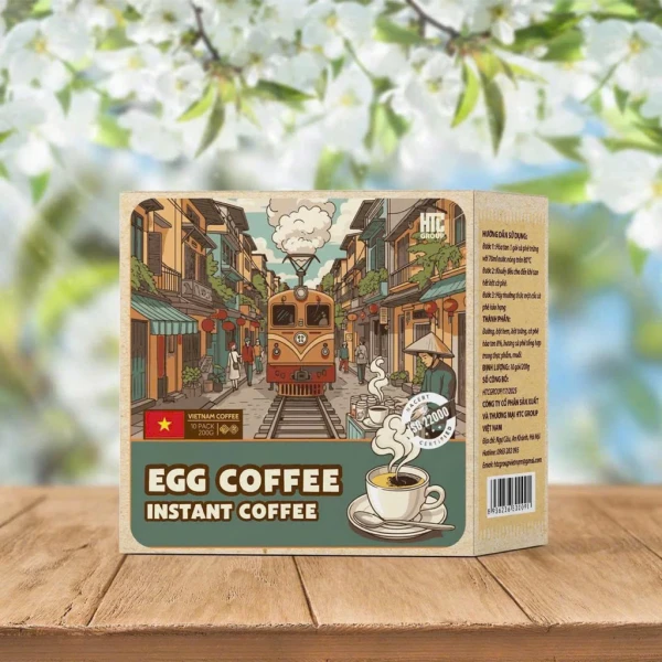 Hình ảnh sản phẩm HTC GROUP Hộp Quà Cà Phê Blend 7 Vị Hòa Tan Cao Cấp Vietnam Coffee 14 Gói Quà Biếu Sang Trọng