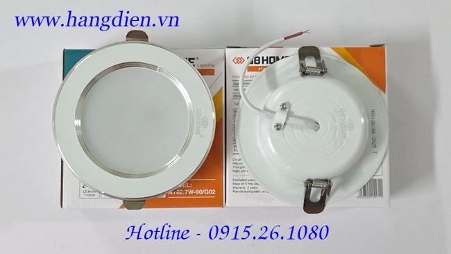 Đèn âm trần khối đúc - AT02-7W - ánh sáng trắng