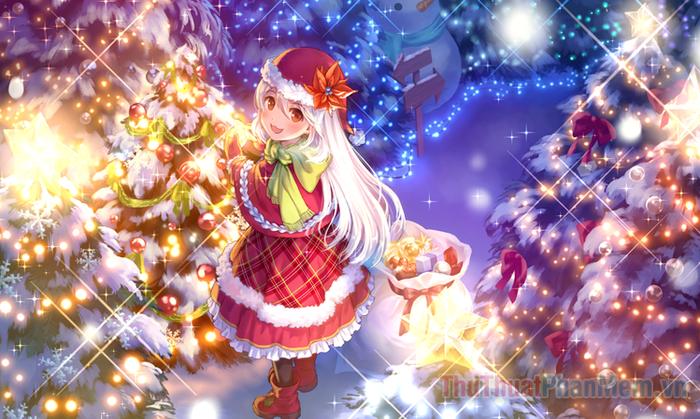 avatar anime hinh anh giang sinh cute jpg