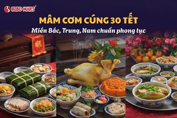 Mâm cơm cúng 30 Têt
