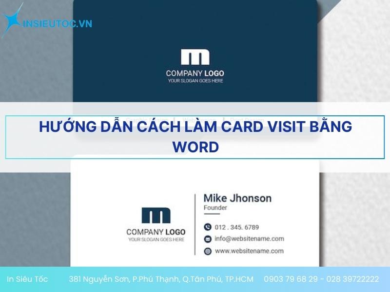 cách làm card visit