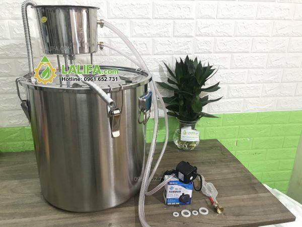 Nồi chưng cất tinh dầu 55 lít inox dùng bếp từ, bếp gas, than, củi