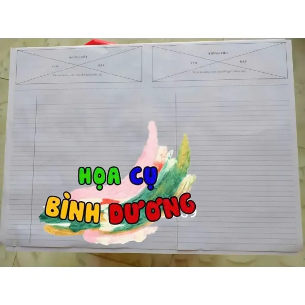 Hình ảnh sản phẩm Giấy Thi A3 Phách Ngang Giá Rẻ - In Theo Yêu Cầu Chỉ 35.000đ, Tiết Kiệm 9.445đ