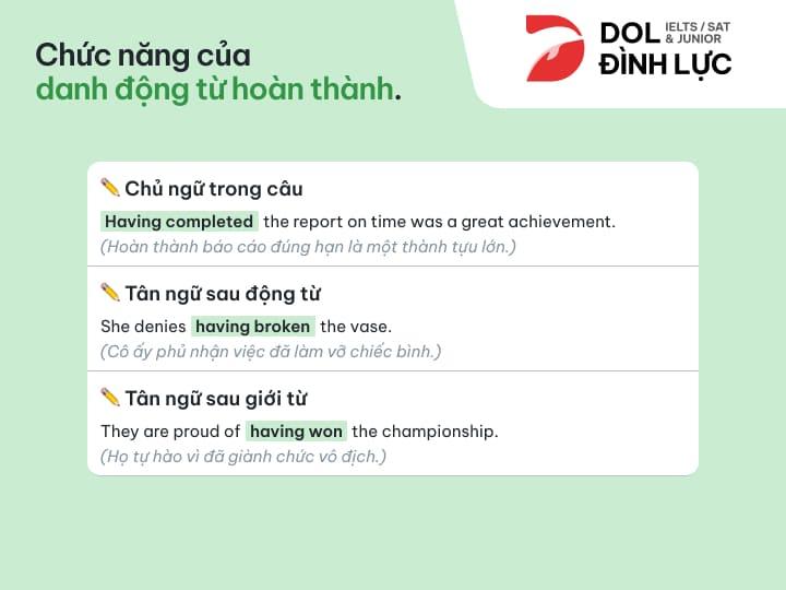 [{"type":"p","children":[{"text":"chức năng của danh động từ hoàn thành trong tieesng Anh"}]}]