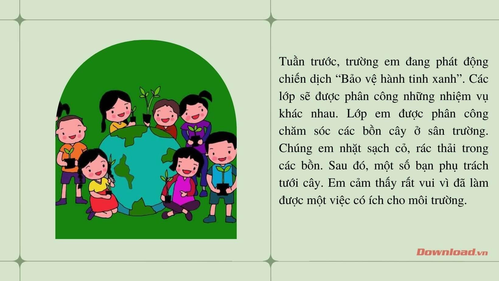Viết đoạn văn kể về một việc tốt mà em đã làm lớp 3