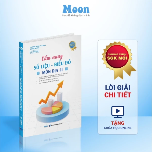 Hình ảnh sản phẩm Địa lí 12 Chương trình mới : Sách Tổng ôn Địa Lí ôn thi thpt quốc gia 2026, đánh giá năng lực moonbook