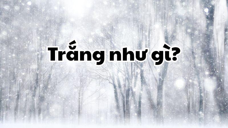 Trắng như gì?