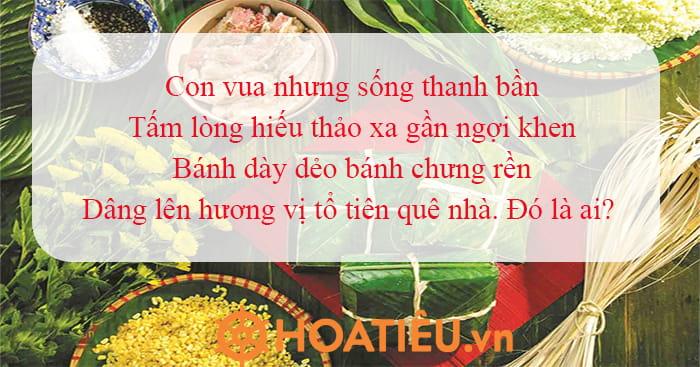 Sự tích bánh chưng bánh dày