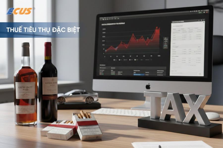 Thuế tiêu thụ đặc biệt áp dụng với một số hàng hóa, dịch vụ đặc thù.