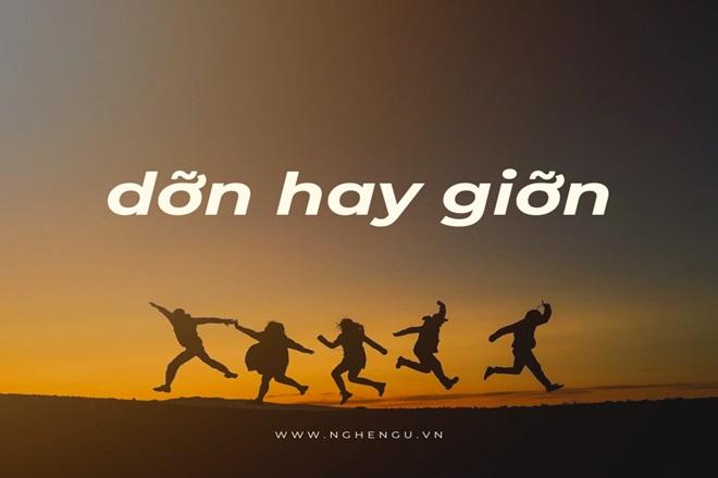 Minh họa cách viết đúng giỡn hay dỡn