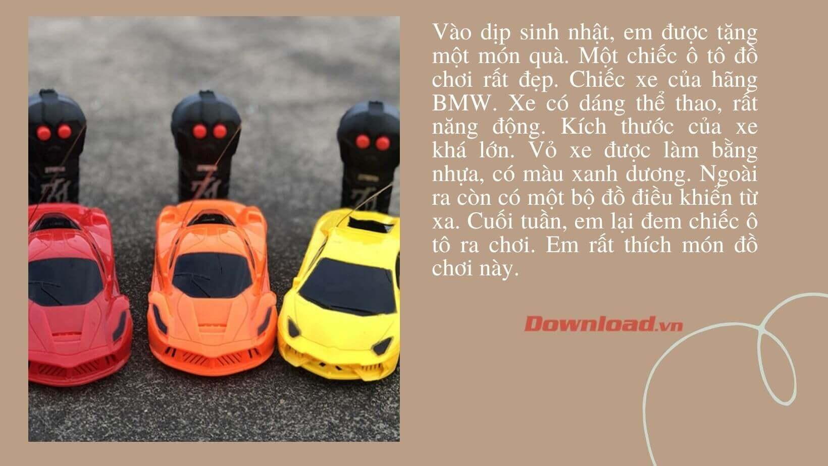 Tả về đồ chơi